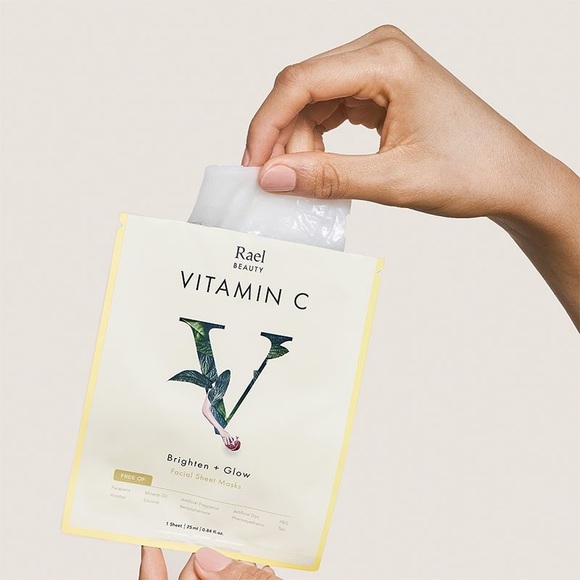 🎀RAEL BEAUTY VITAMIN C BRIGHTEN GLOW 5 SHEET MASK - Picture 4 of 8
